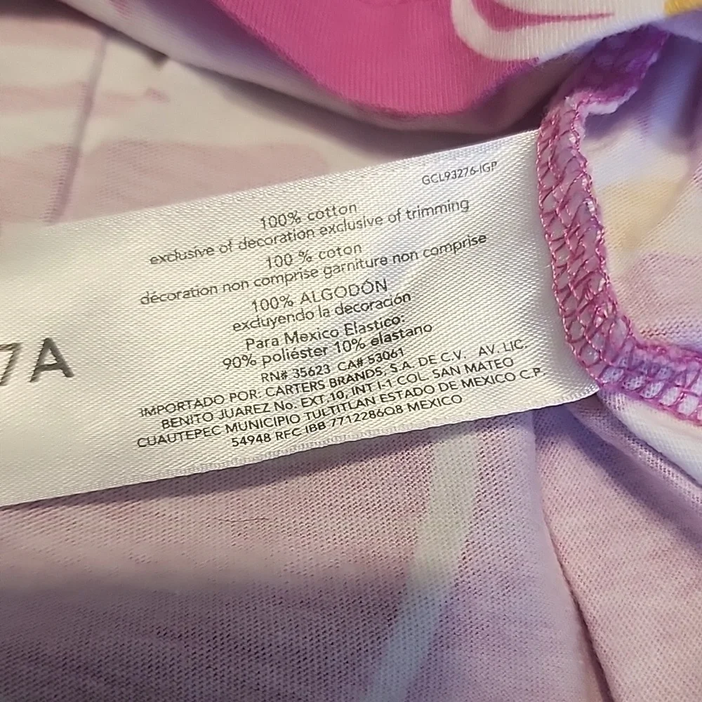 CARTER'S DRESSY PINK FLORAL TOP SZ 7A